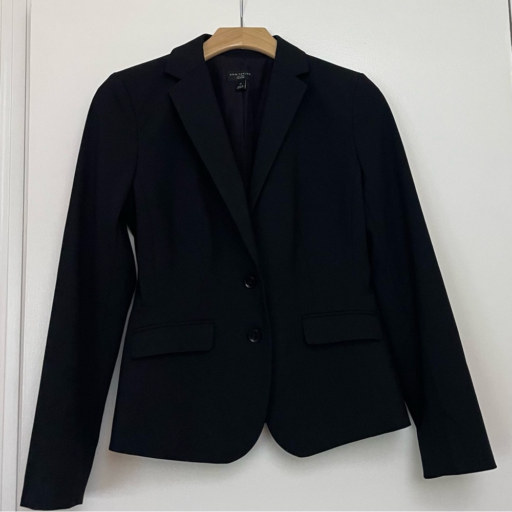 Ann Taylor Factory Classic Black Blazer